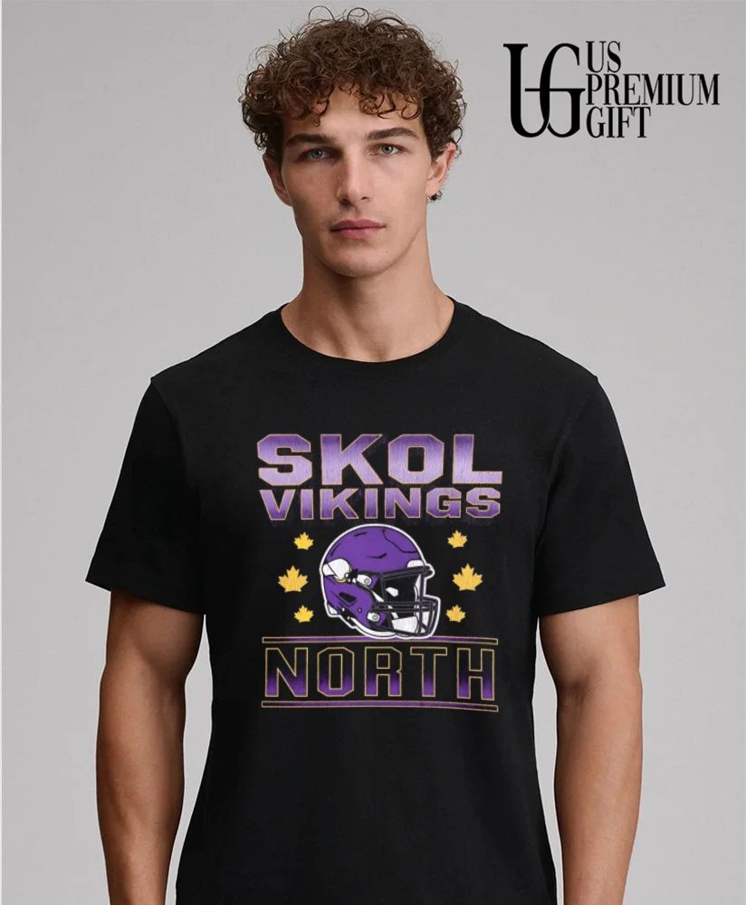 Minnesota Vikings Skol North baseball helmet shirt