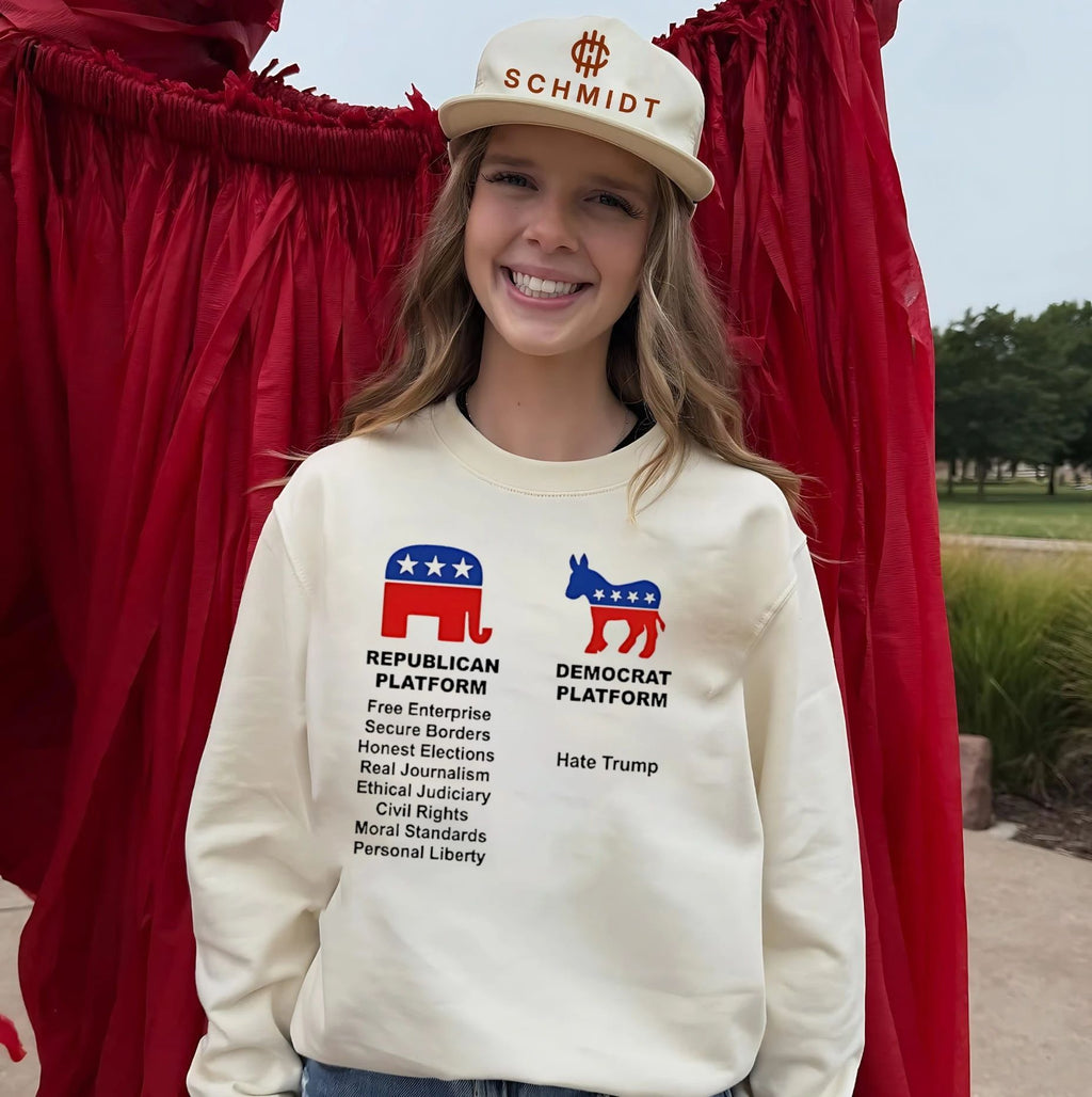 Republican platform and Democrat platform sgurt