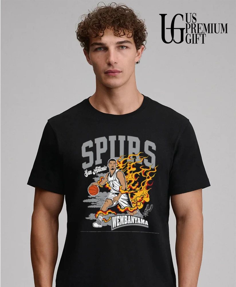 Victor Wembanyama San Antonio Spurs NBA Fired Up shirt