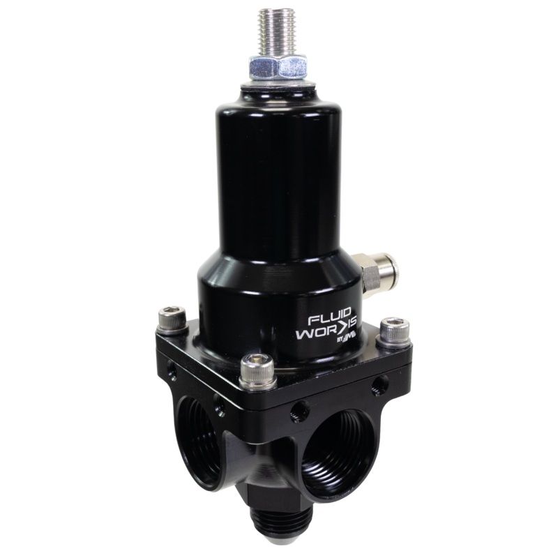 Fluidworks 7-20 GPM Fuel Pressure Regulator 90 Degree