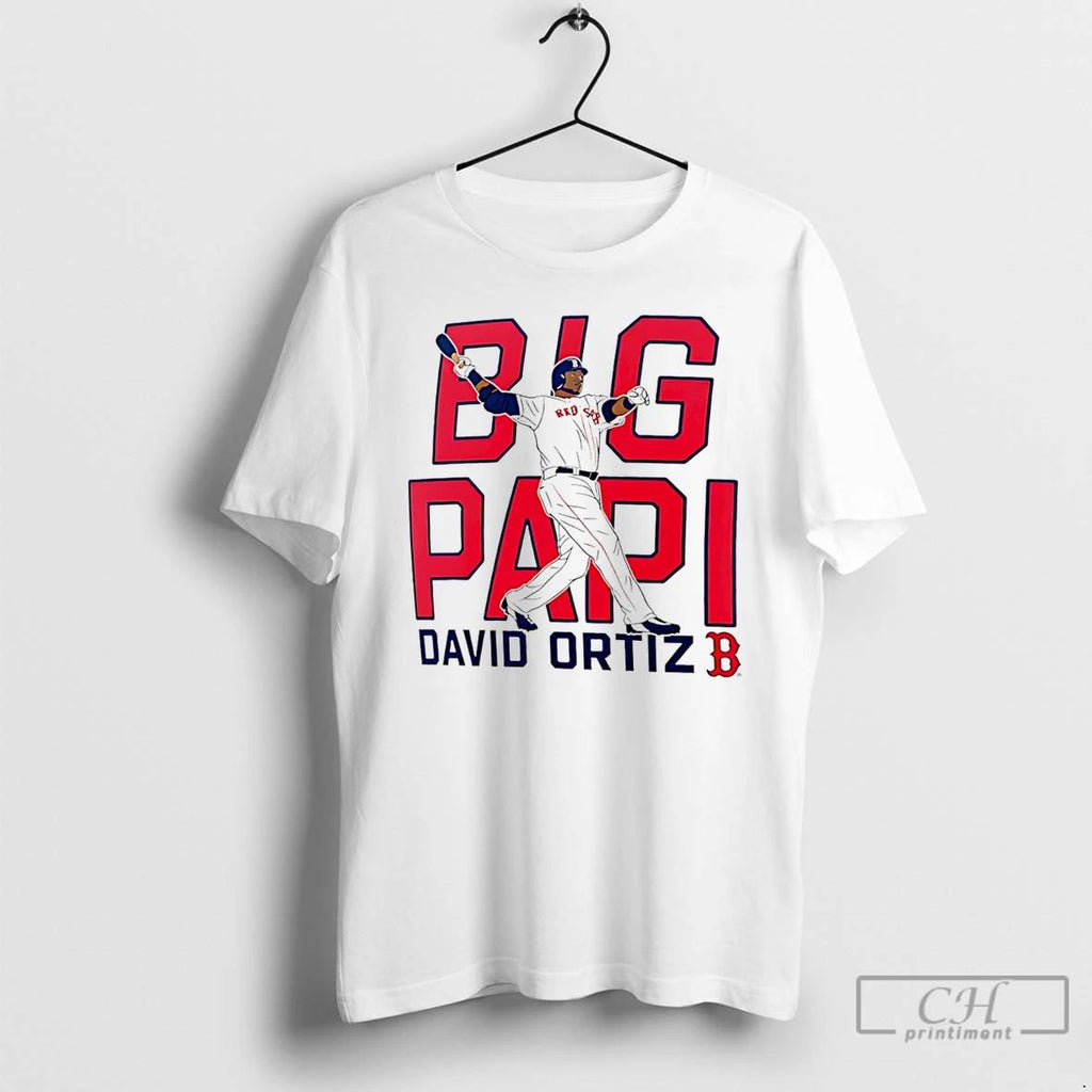 Classic Boston Red Sox David Ortiz Big Papi T Shirts Hoodie Longsleeve