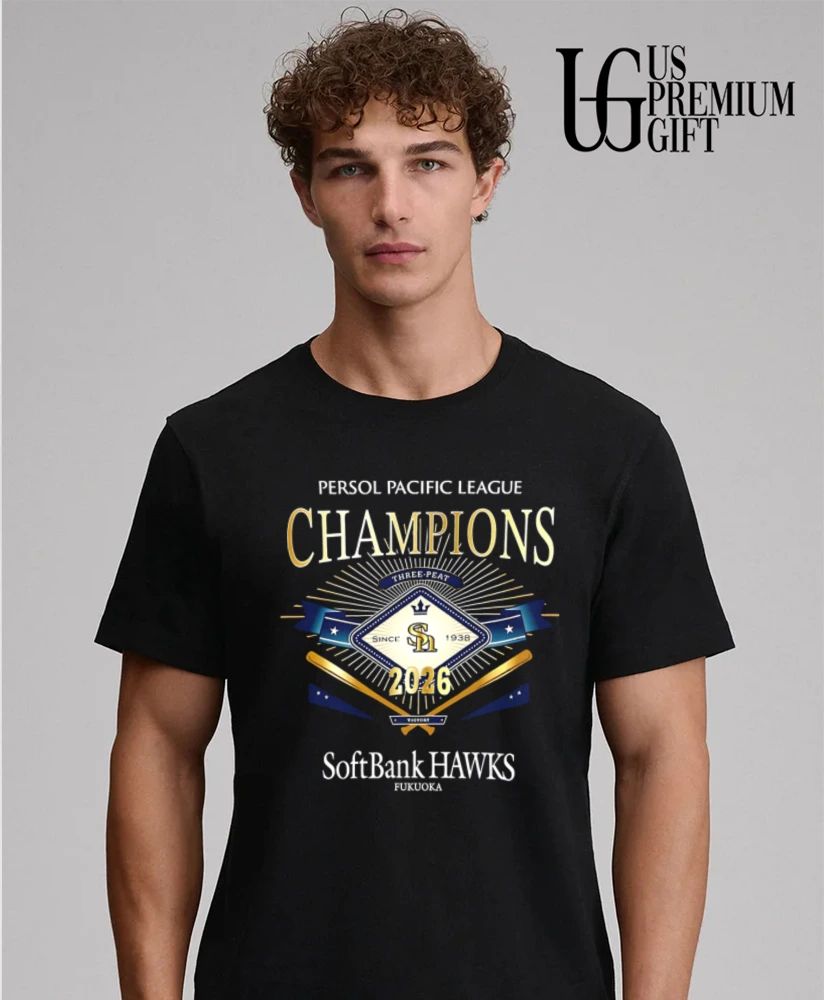 Fukuoka SoftBank Hawks 2026 Persol Pacific League Champions shirt