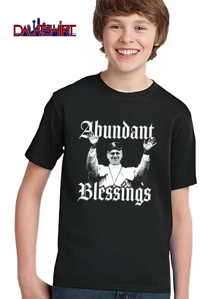 Chicago White Sox Pope Francis Abundant Blessings wearing White Sox cap shirt