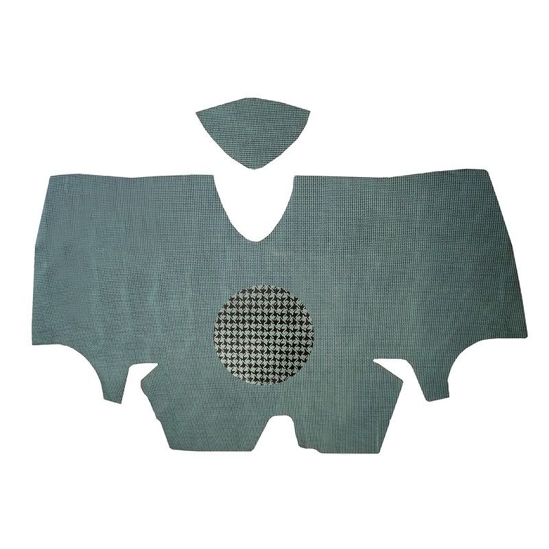 1970-71 Pontiac Firebird Trunk Mat Vinyl Gray Houndstooth