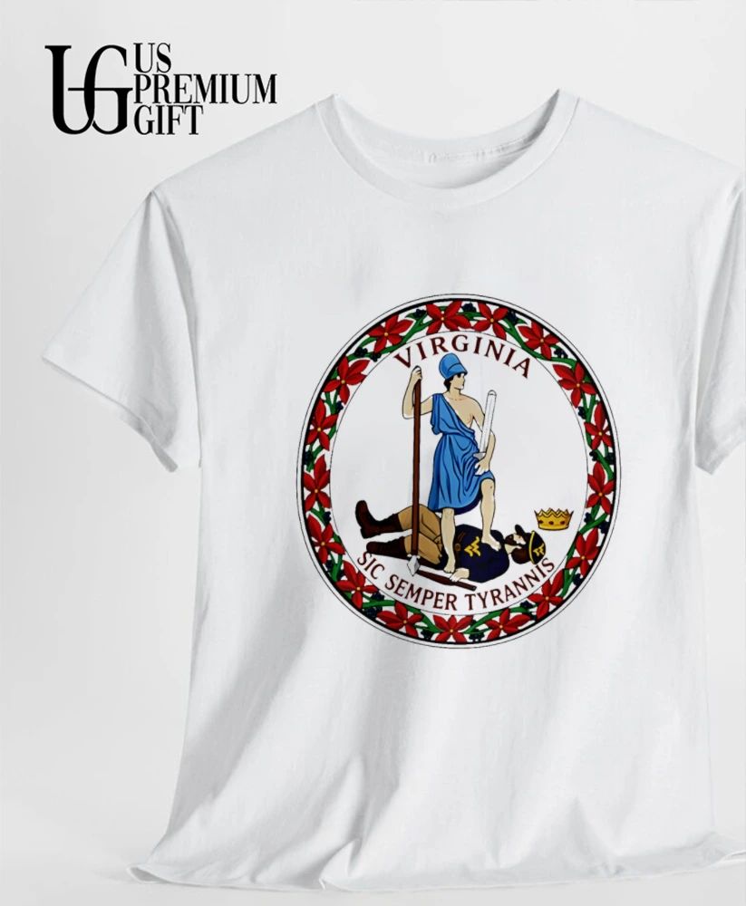 Virginia State Seal with West Virginia Mountaineers logo shirt