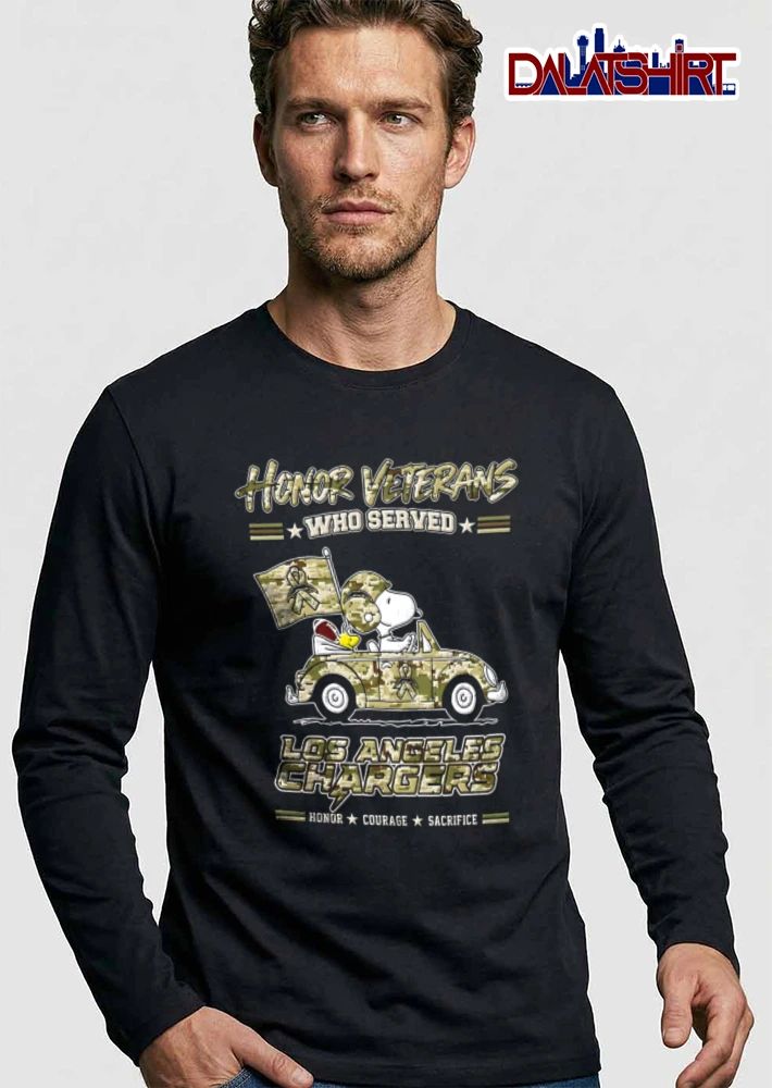 Los Angeles Chargers x Peanuts Honor Veterans shirt
