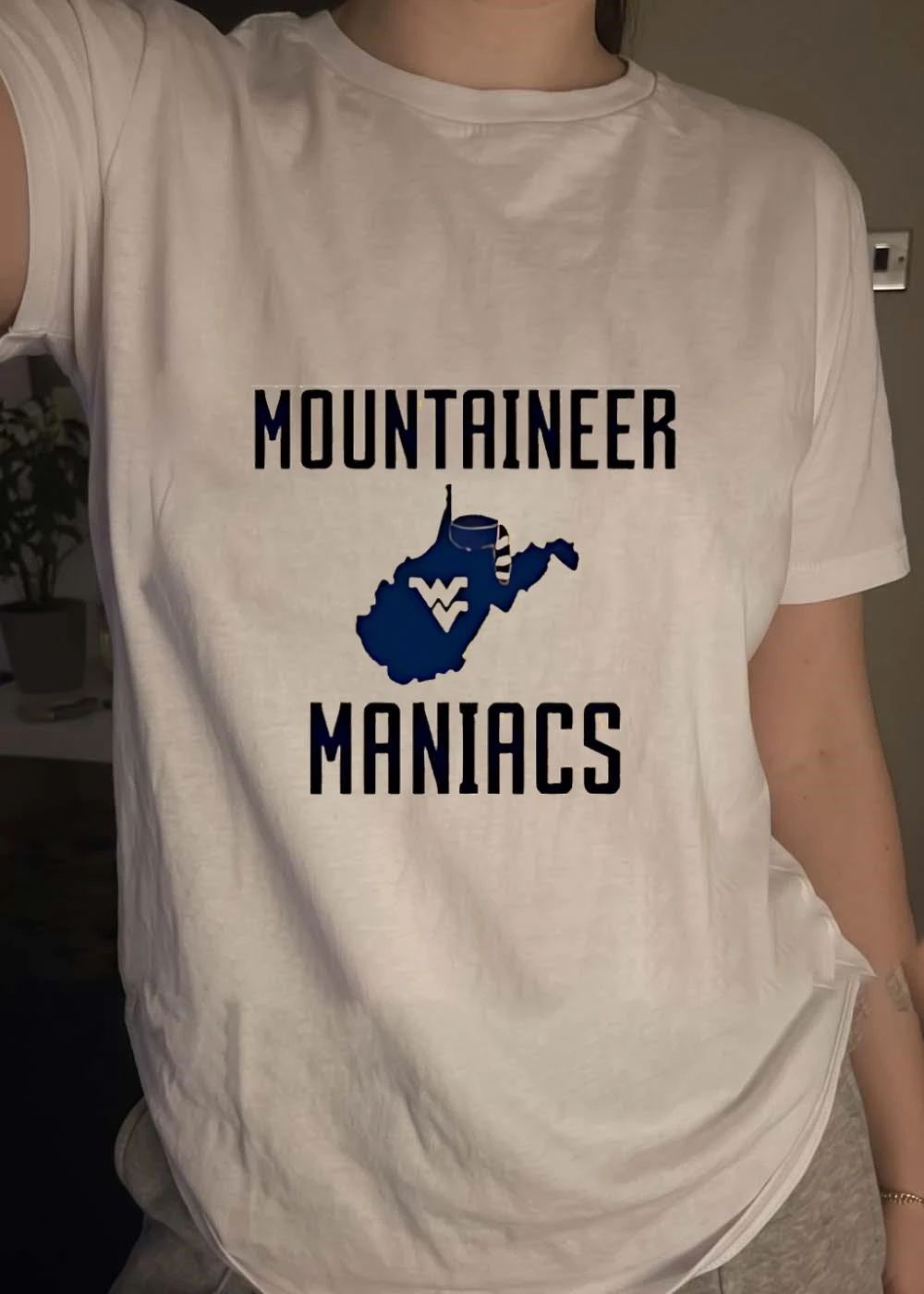 Mountaineer Maniacs West Virginia WV State Logo T-Shirt