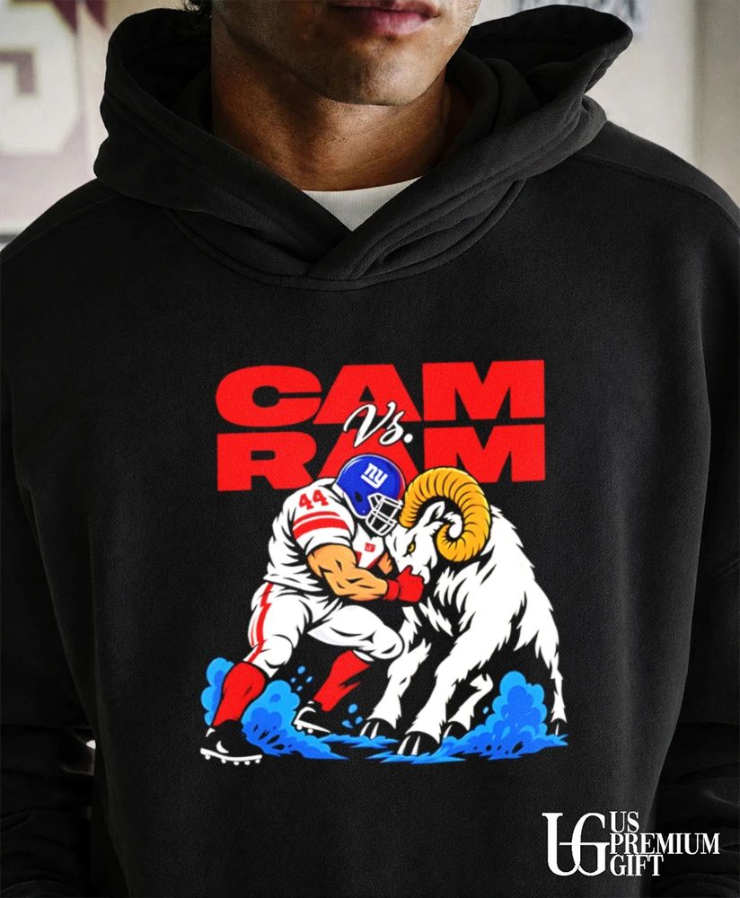 Cam vs Ram New York Giants Football mascot shirt