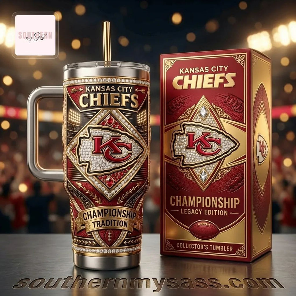 Kansas City Chiefs Championship Legacy Collector’s 40oz Tumbler with Handle
