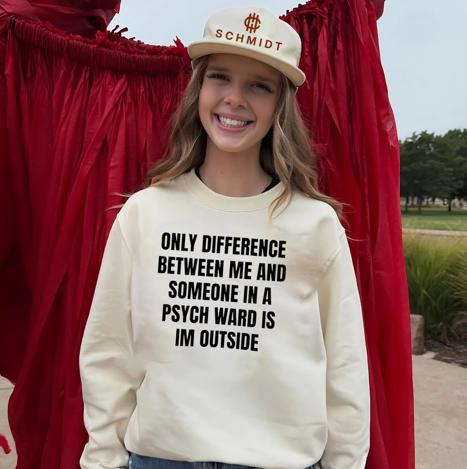 Only Difference Between Me and Someone in a Psych Ward Is I’m Outside shirt