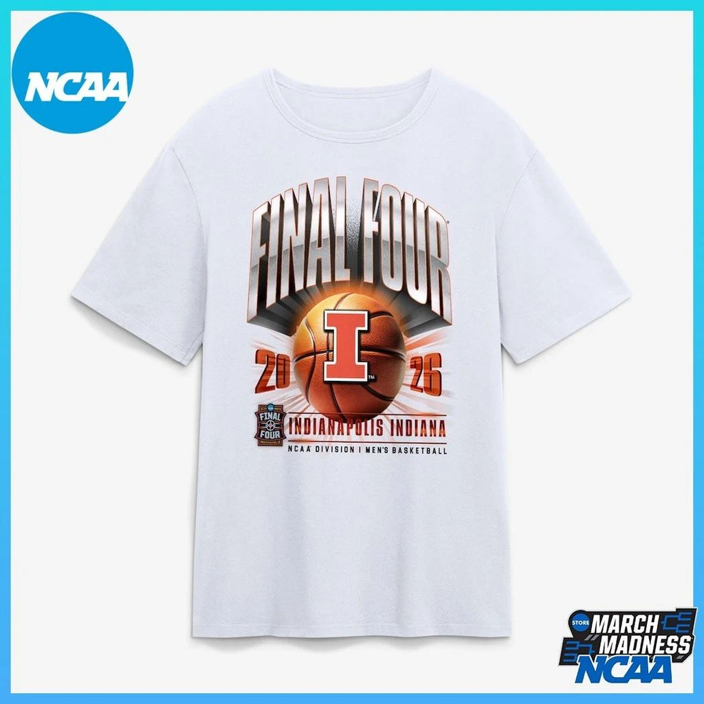 Illinois Fighting Illini 2026 NCAA Men’s Basketball Tournament March Madness Final Four Shirt