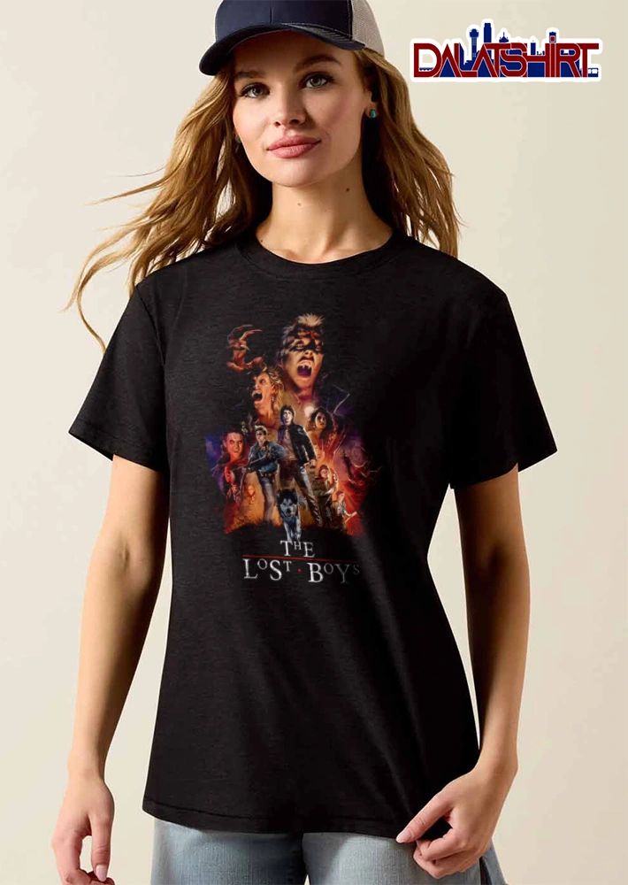 The Lost Boys vampires humans husky dog movie poster shirt