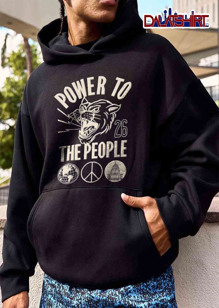 Power To The People 26 panther head lightning shirt