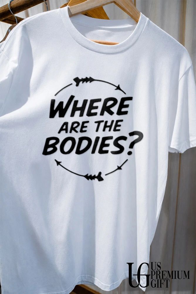 Jim McMurtry wearing Where Are The Bodies shirt