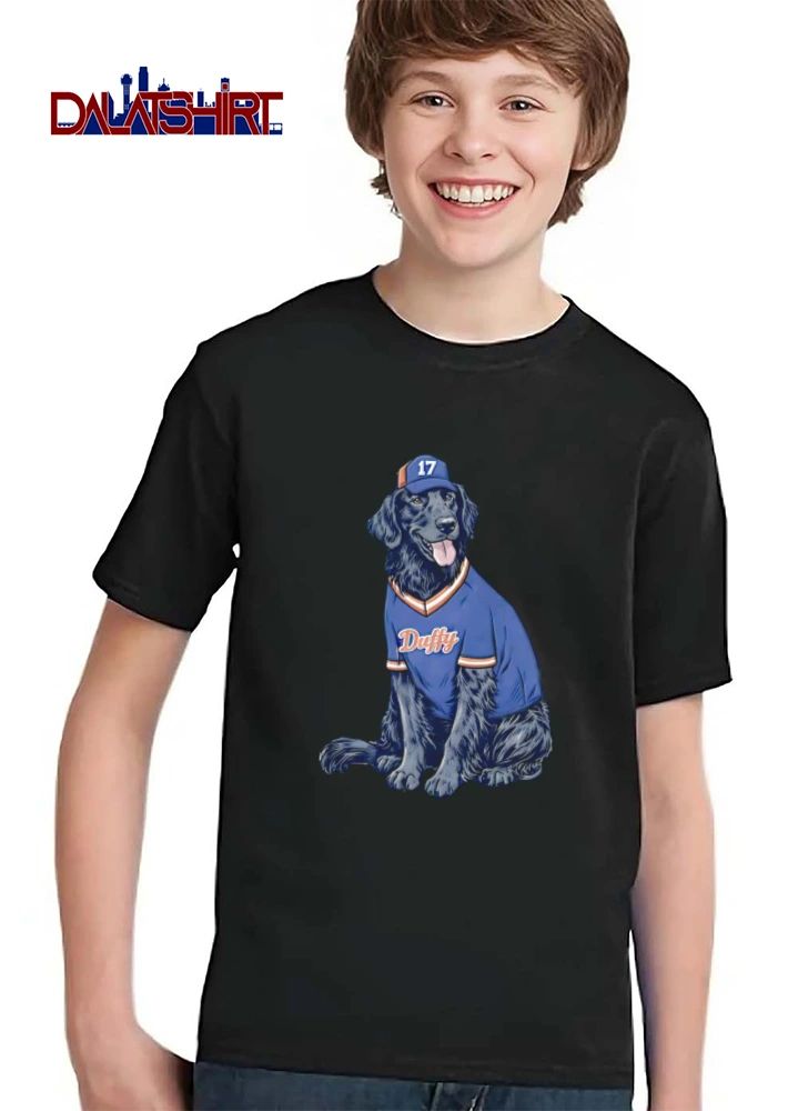 Duffy 17 black dog baseball jersey hat shirt