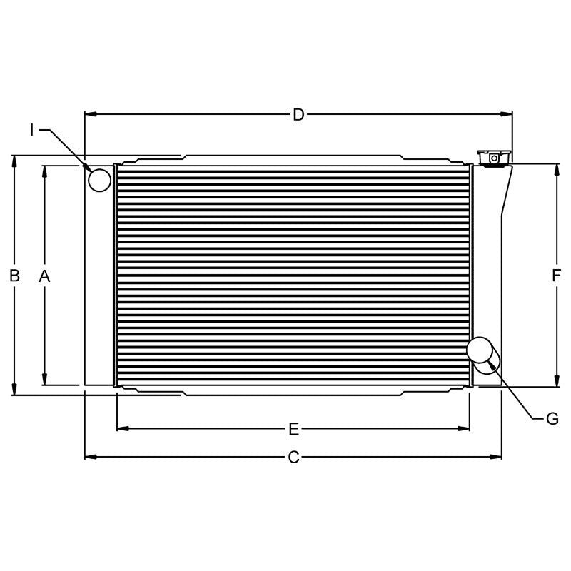 RADIATOR, 16X22 MODIFIED-16 UP