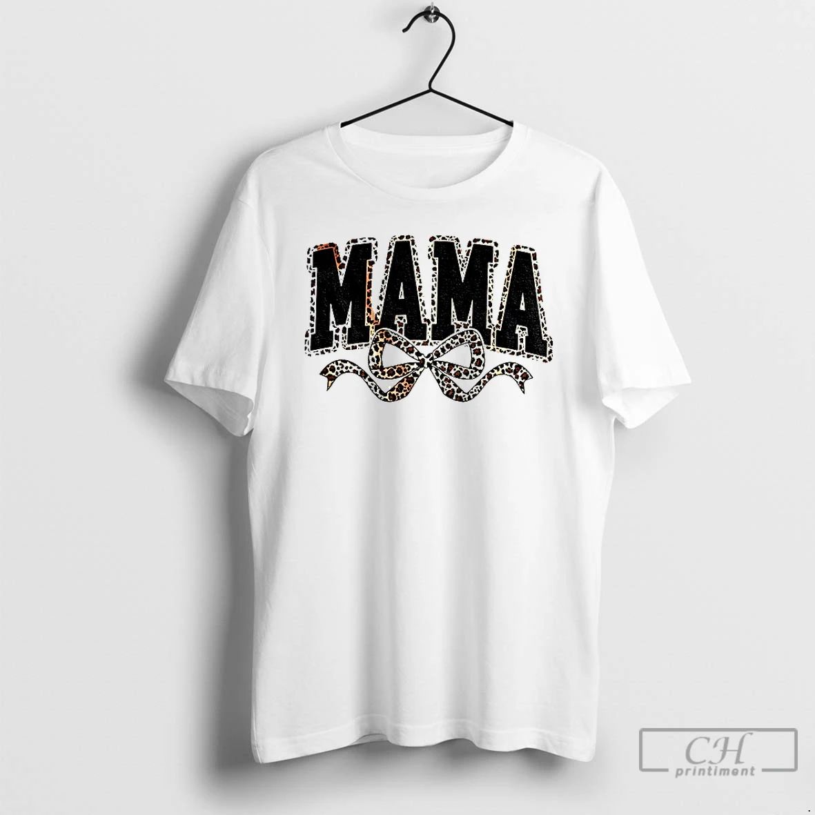 Mama Leopard Coquette Bow T Shirts