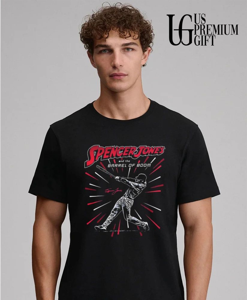 Spencer Jones and The Barrel Of Boom New York Yankees baseball shirt