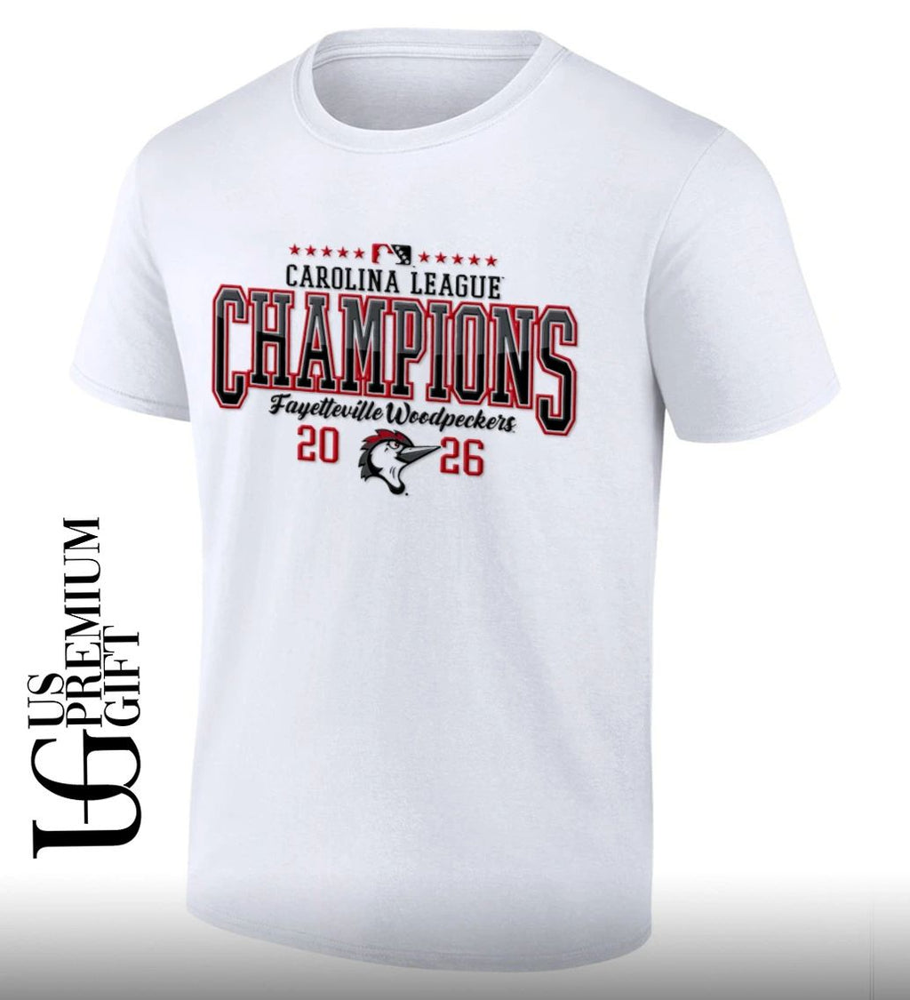 Fayetteville Woodpeckers 2026 Carolina League Championship shirt