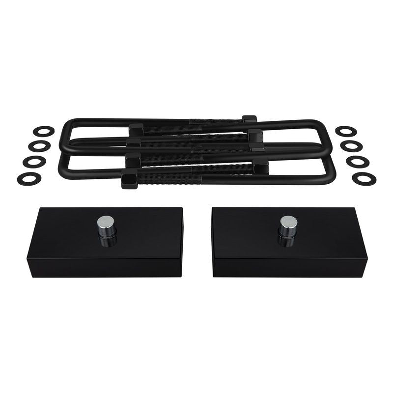 2001-2006 Chevy Avalanche 2500 Rear Suspension Lift Kit Blocks & U Bolts 2WD & 4WD Non-Overload