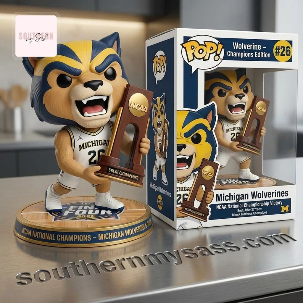 Michigan Wolverines 2026 NCAA National Champions Pop Figure Doll