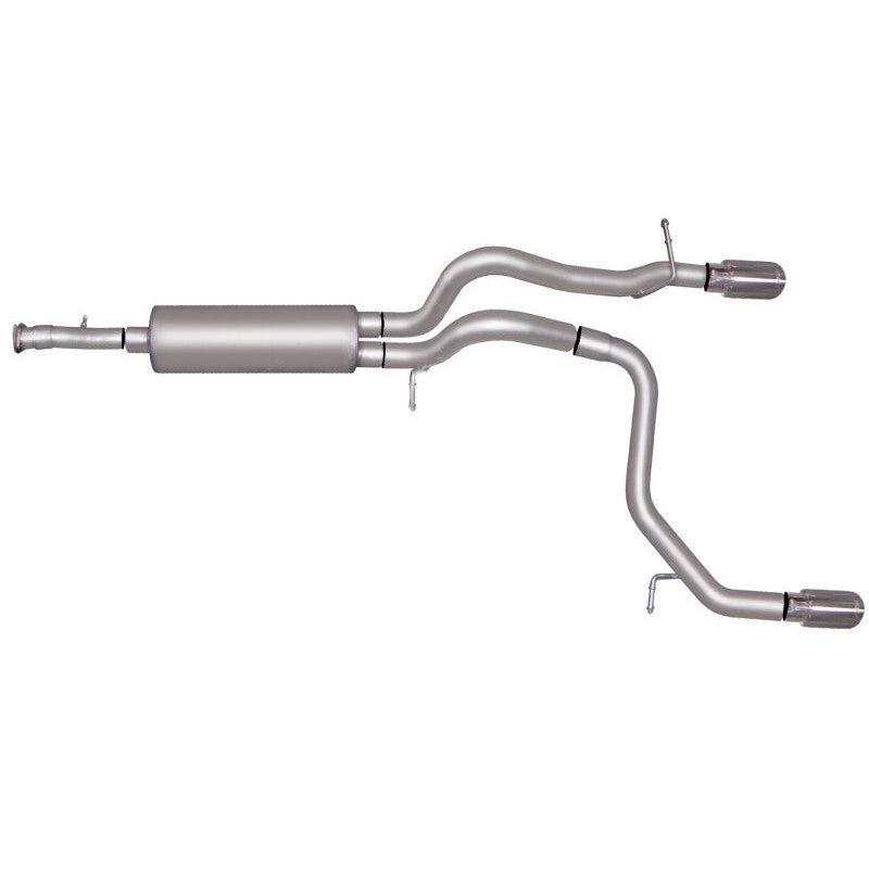 Gibson 07-10 Hummer H3 Base 3.7L 2.5in Cat-Back Dual Split Exhaust – Aluminized
