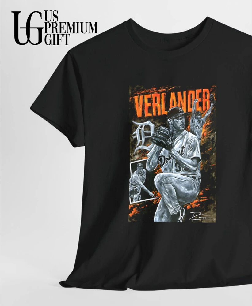 Justin Verlander Detroit Tigers baseball art shirt
