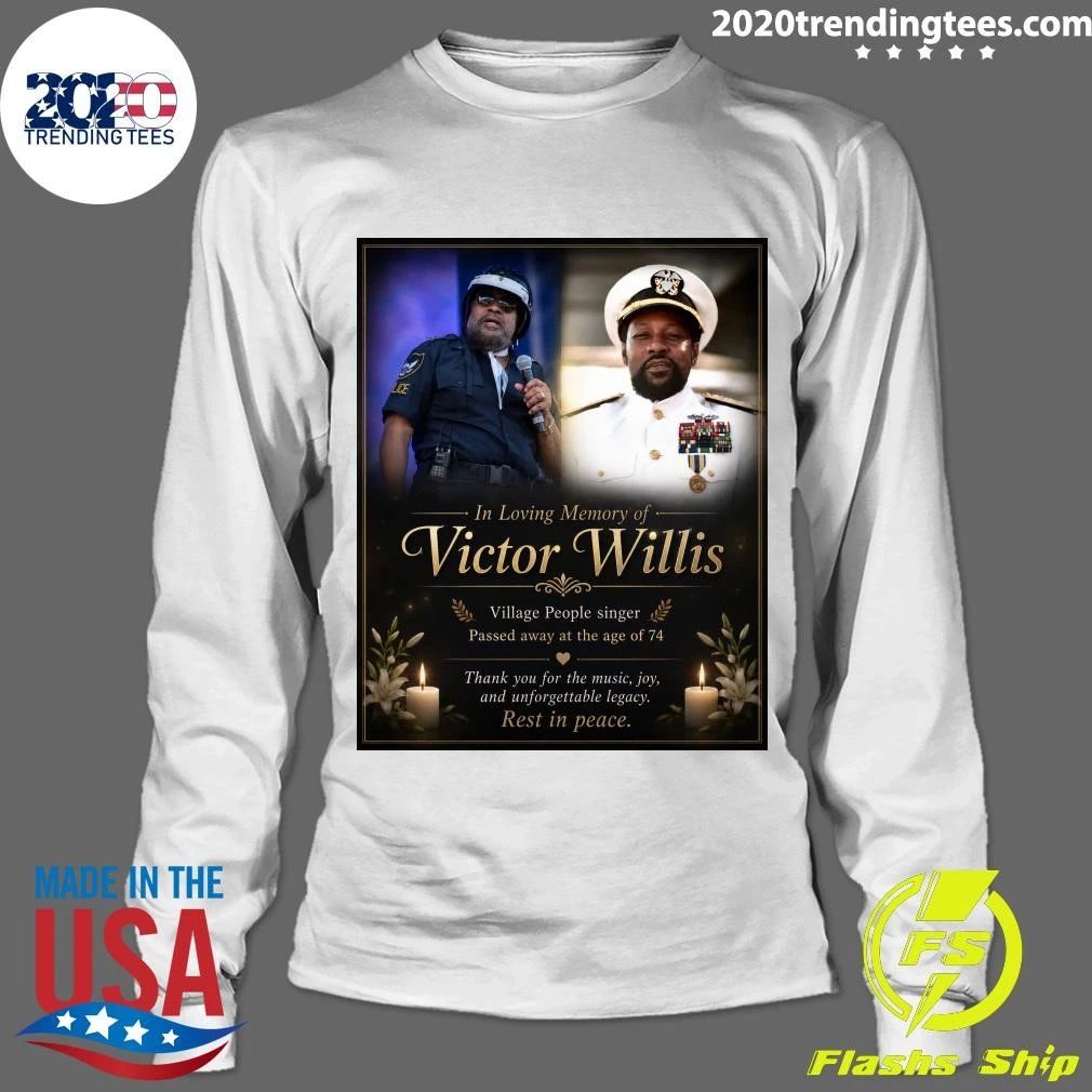 In Loving Memory Of Victor Willis Village People Singer Passed Away At The Age Of 74, 1951-2026 Shirt