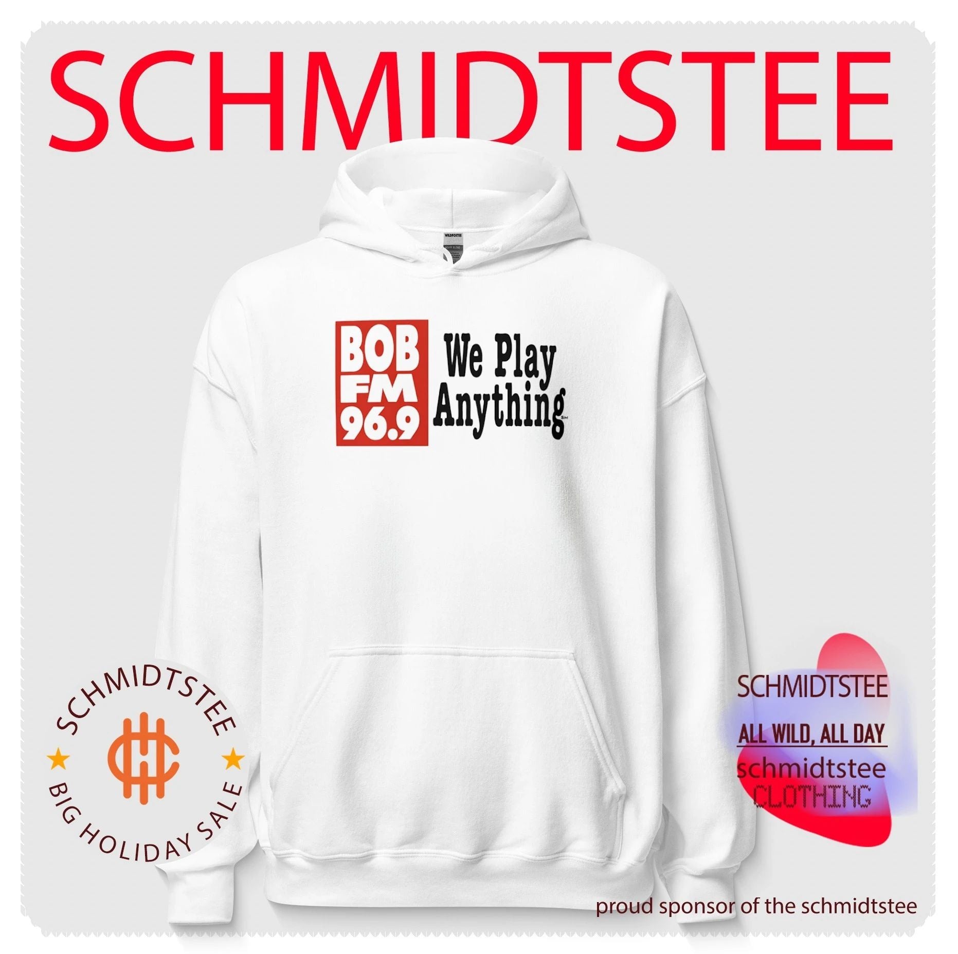 Bob FM 969 We Play Anything radio station shirt