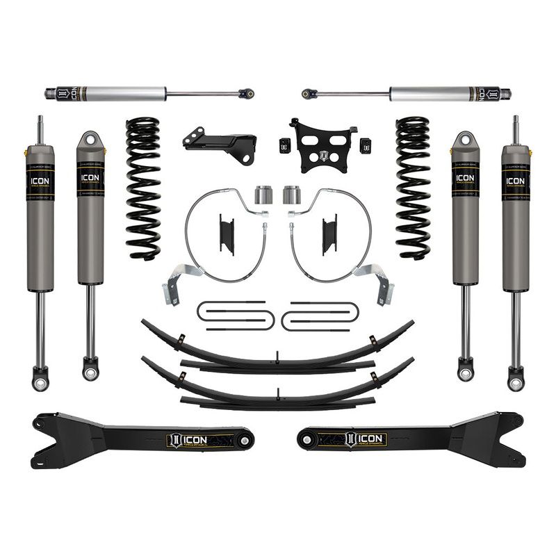Icon 4.5″ Stage 3 Suspension System w/Radius Arms + Expansion Pack Kit for 2023-2026 Ford F350 Super Duty Gas