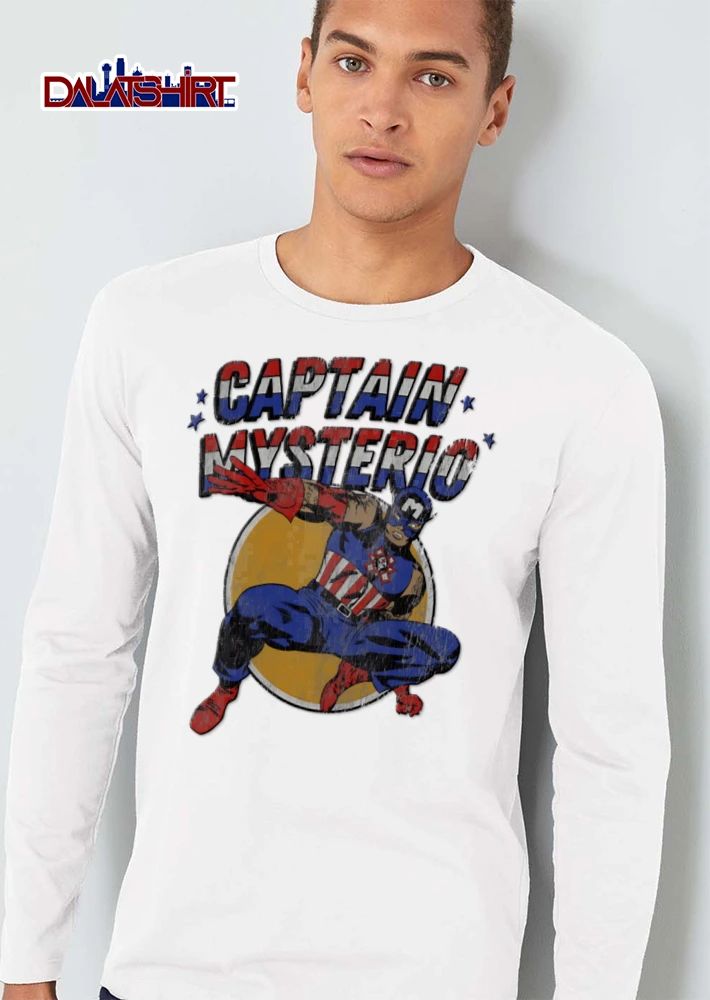 Captain Mysterio wrestler wearing America costume shirt