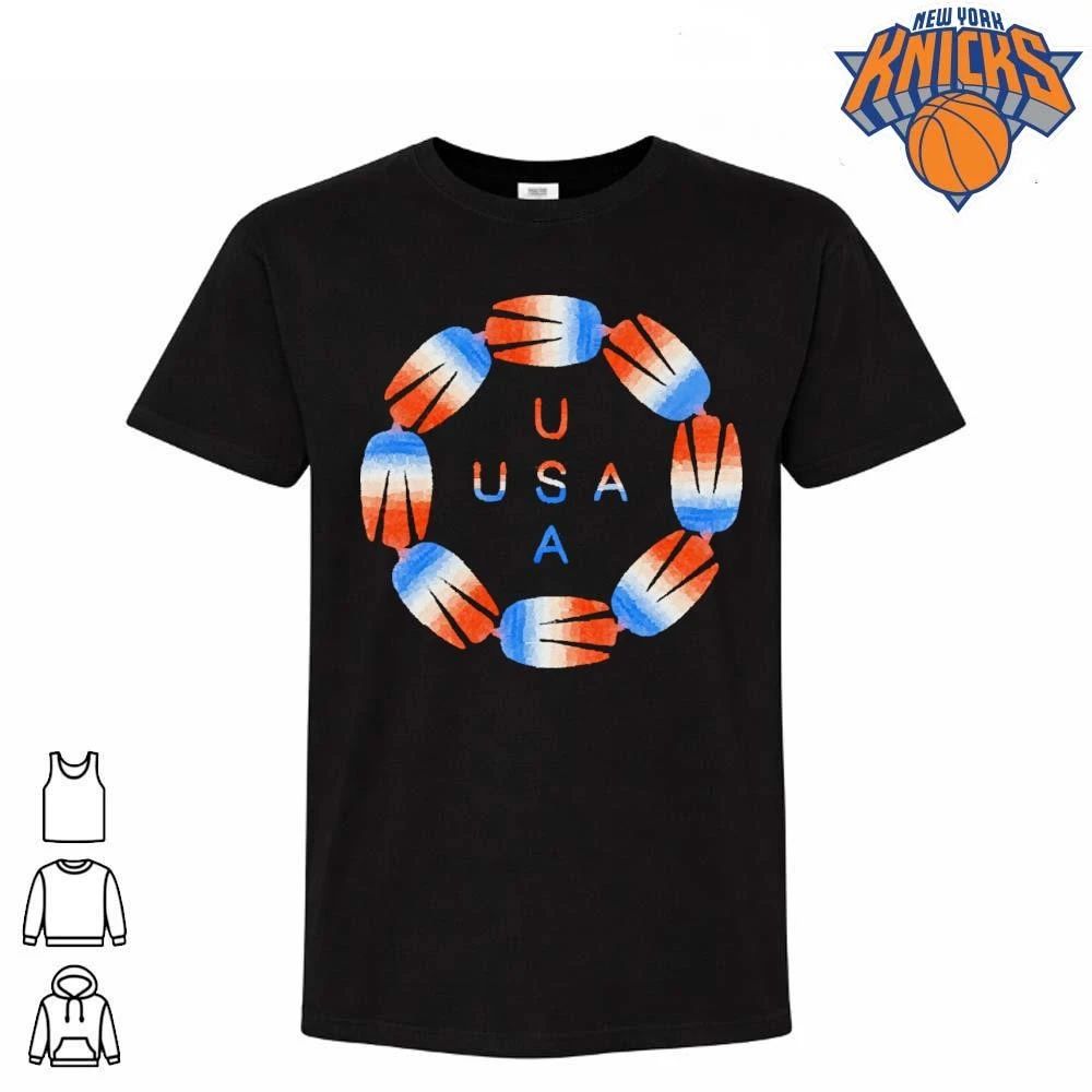 USA Bomb Pop Popsicle Ring Patriotic Fourth Of July Red White Blue Shirt
