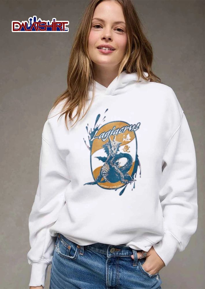 Monster Hunter blue dragon Monster oval frame shirt