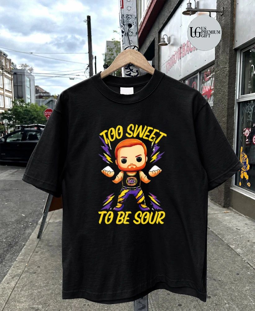 Landon Shugars Too Sweet to Be Sour caricature shirt