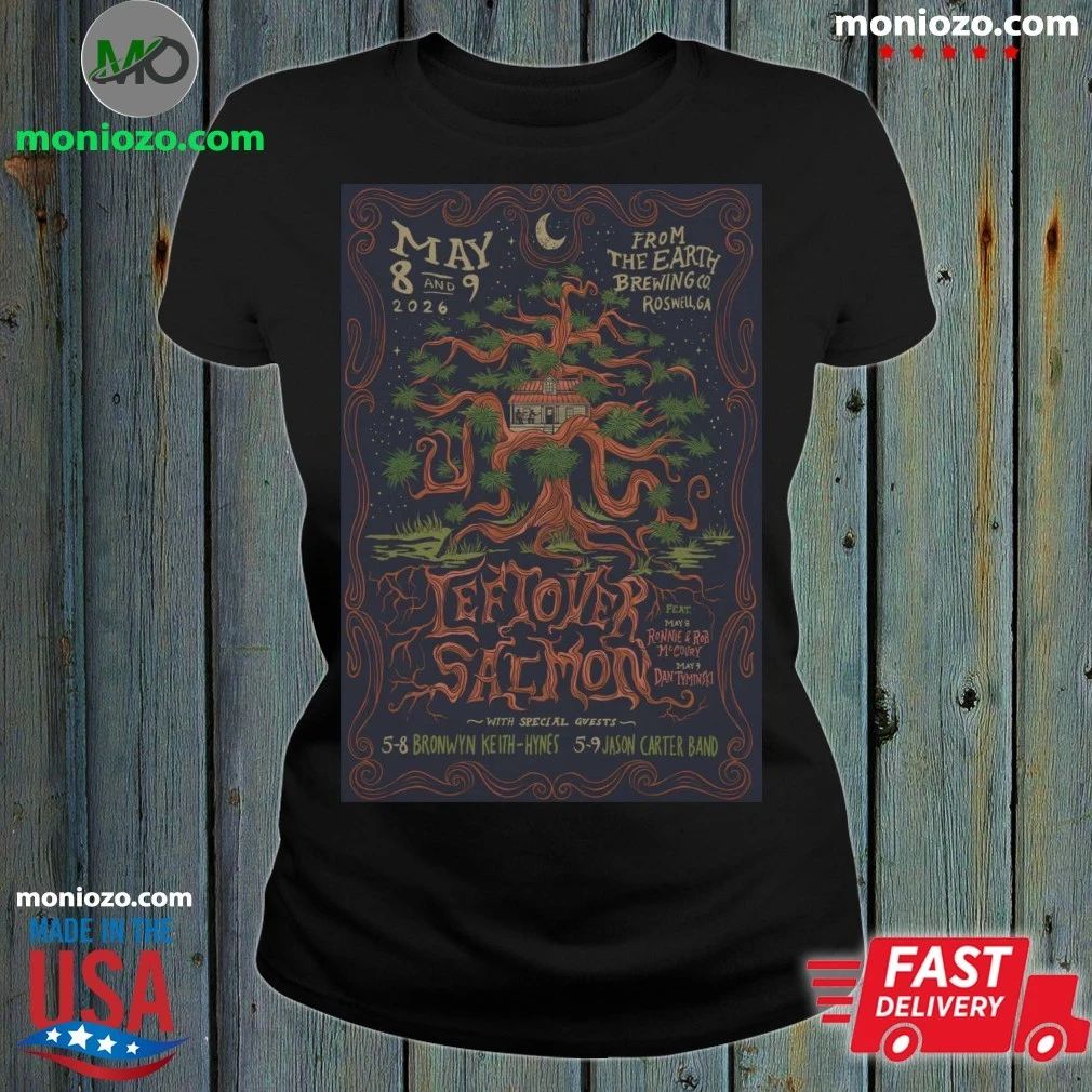 Leftover Salmon In Roswell GA On May 8-9 2026 Tour Poster Shirt