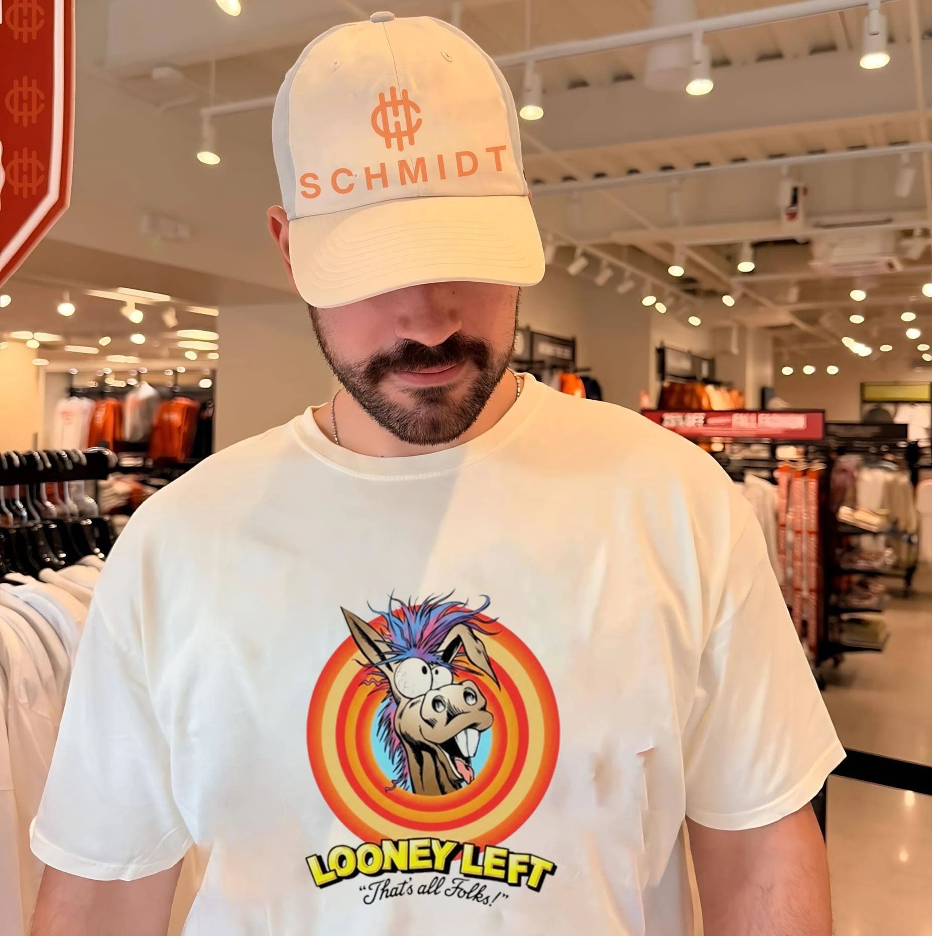 Looney left thats all folks donkey shirt