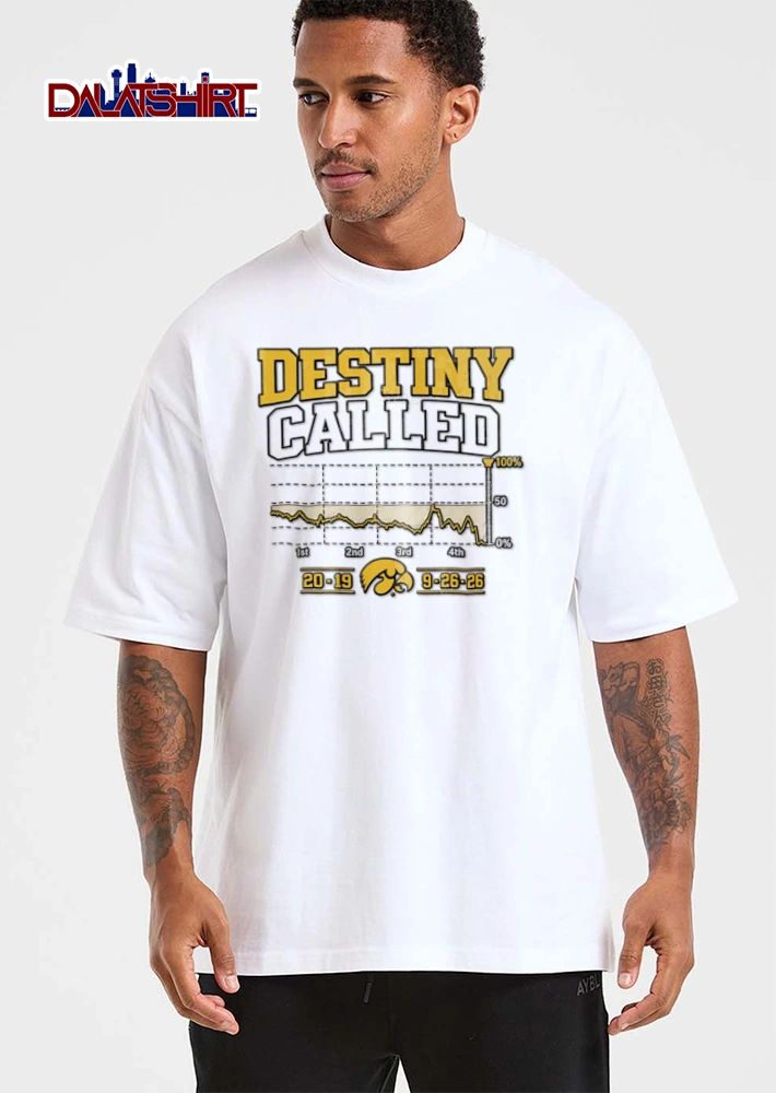 Iowa Hawkeyes Xavier Williams Destiny Called performance graph declining line mascot 2019 9 26 26 shirt