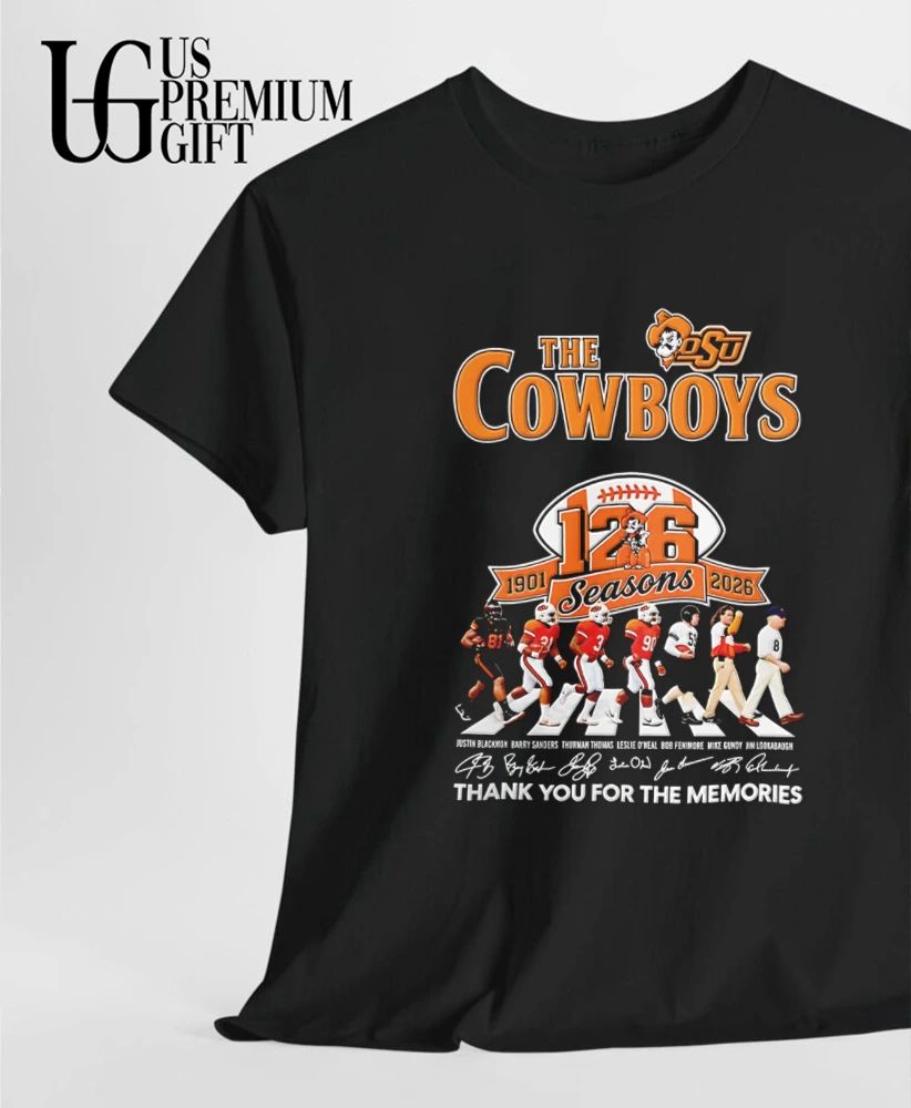Oklahoma State University 126 Seasons 1901-2026 Thank You For The Memories signatures shirt