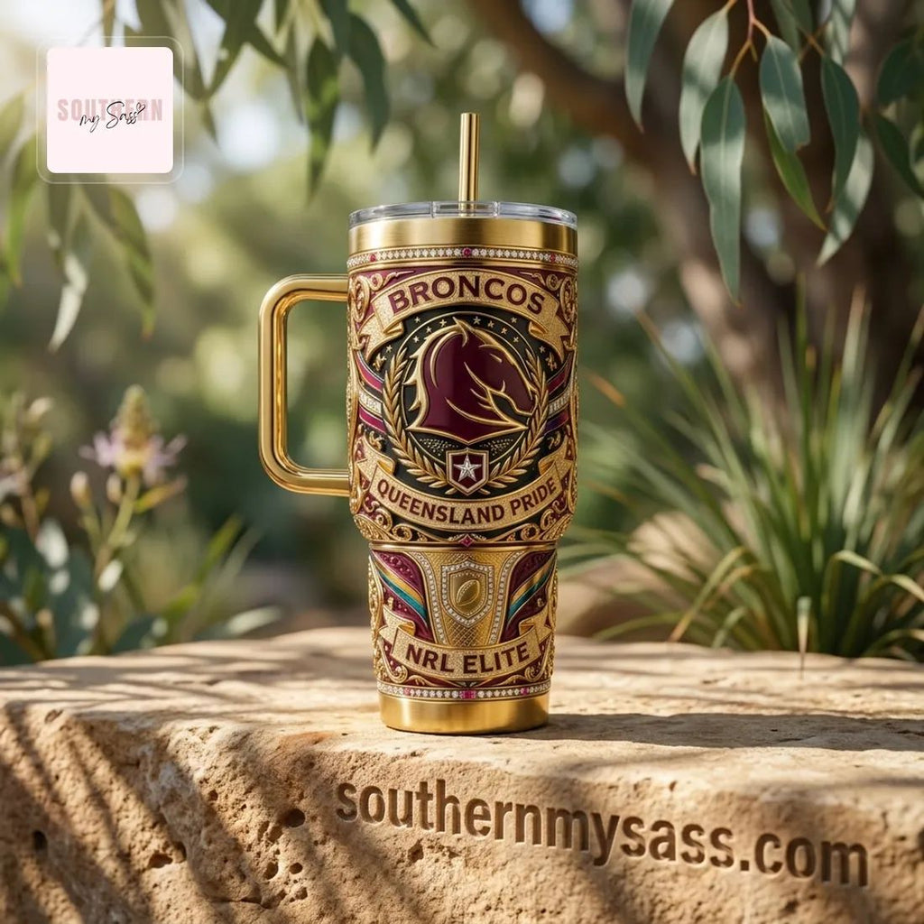 NRL Brisbane Broncos Imperial Legacy Edition Collector’s Gold Tumbler