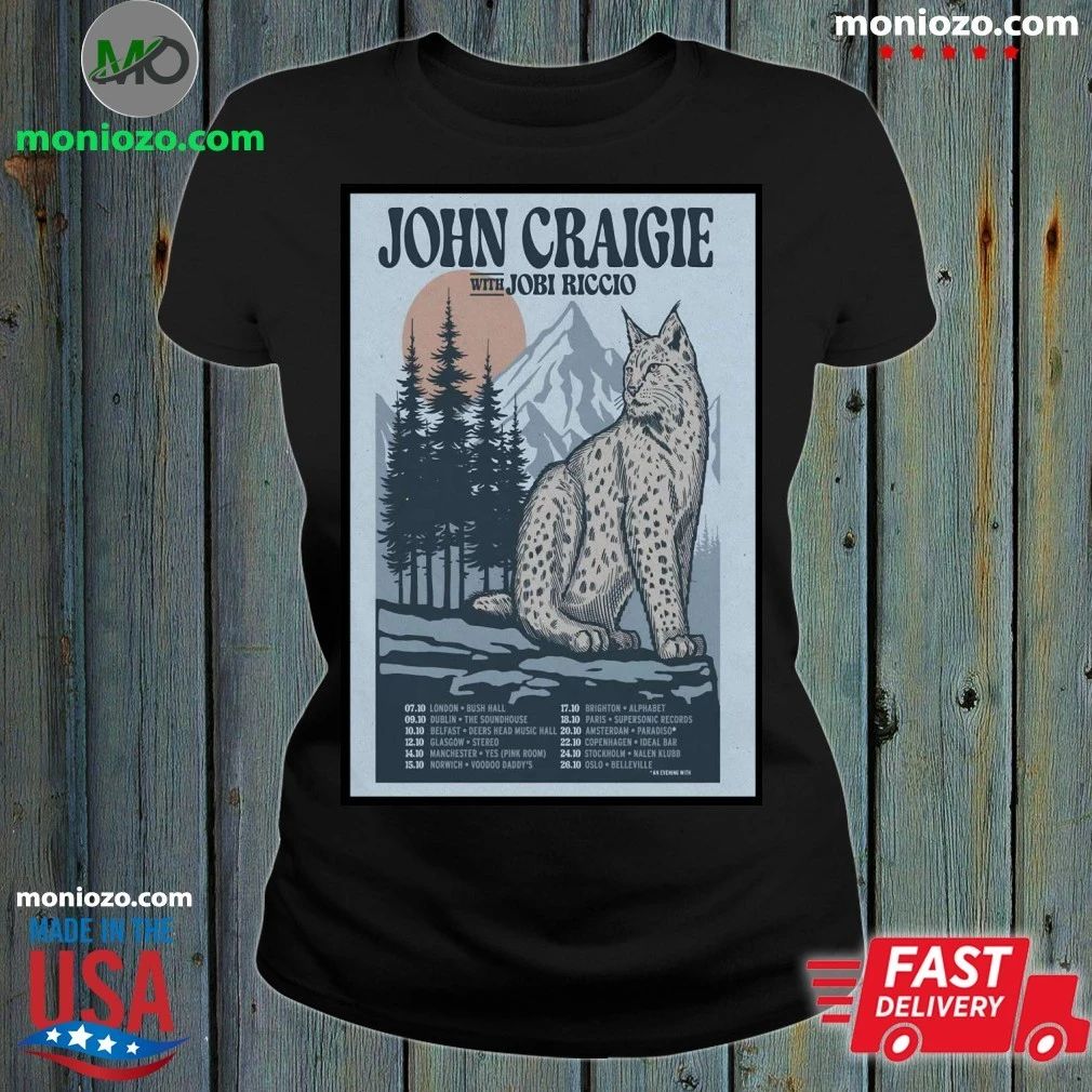 John Craigie With Jobi Riccio Europe Tour 2026 Poster Shirt