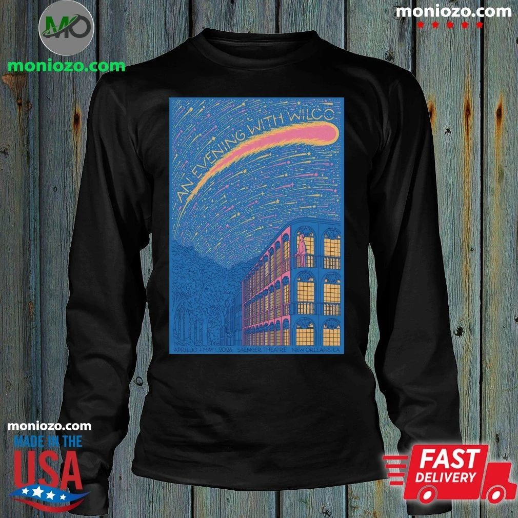 Wilco Saenger Theatre, New Orleans LA April 30-May 1 2026 Poster Shirt