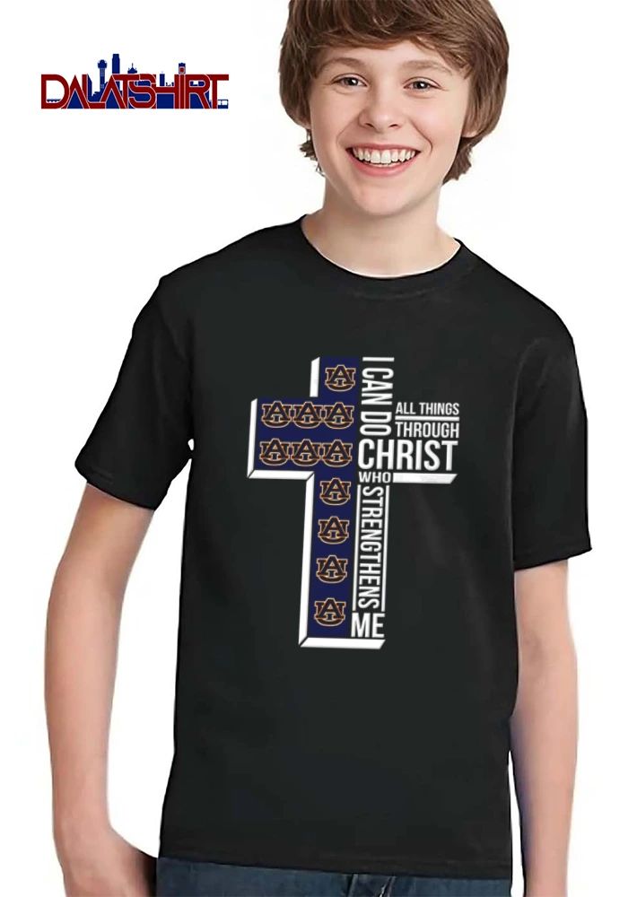 Auburn Tigers I can do all things through Christ who strengthens me shirt