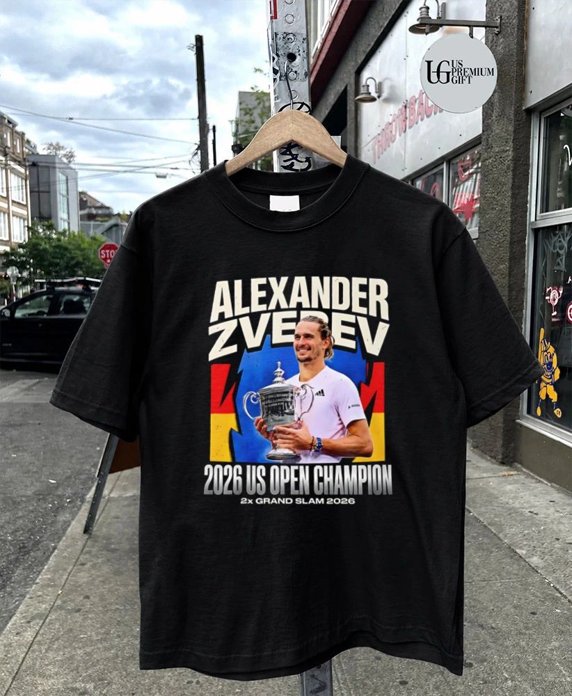 Alexander Zverev 2026 US Open Champion graphic shirt