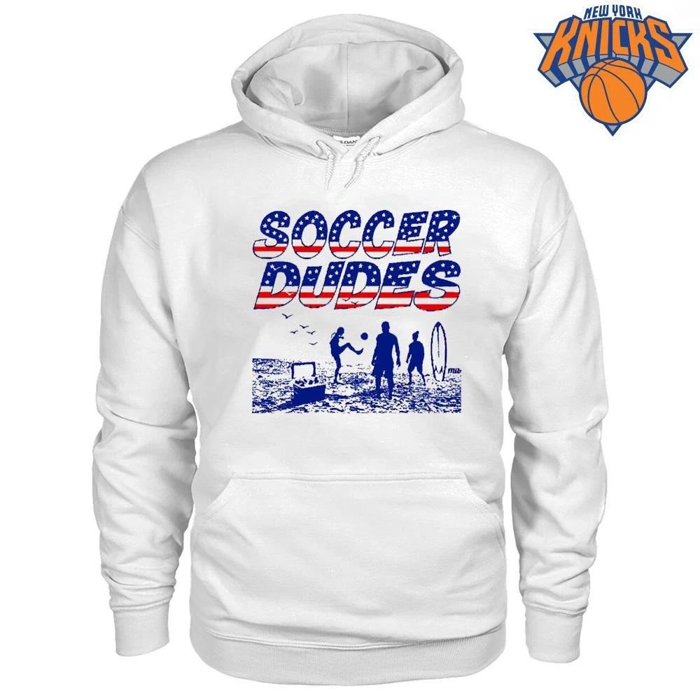 Soccer Dudes American Flag Beach US Football Men In Blazers Summer Shirt