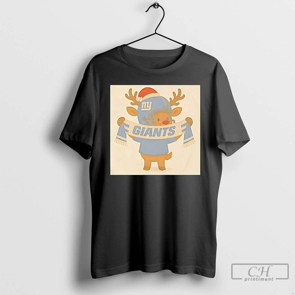 Classic New York Giants Reindeer Cute Christmas 2025 T Shirts Hoodie Longsleeve