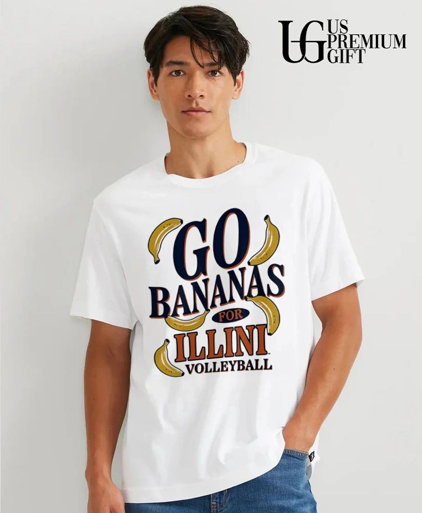 Illinois Fighting Illini NCAA Go Bananas For Illini Volleyball shirt