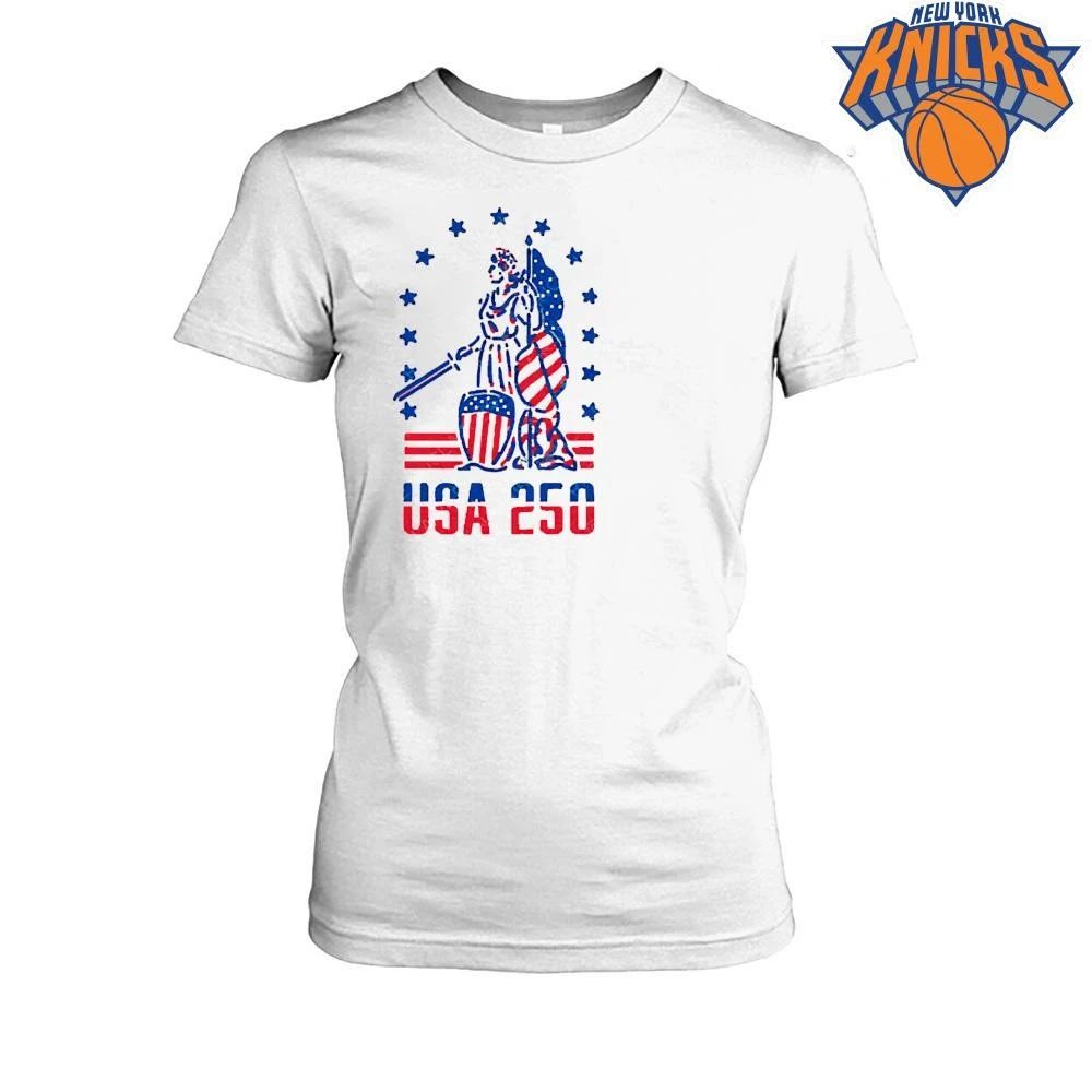 USA 250 Lady Liberty Patriotic Happy 4th of July Celebration American Freedom Goddess Shirt