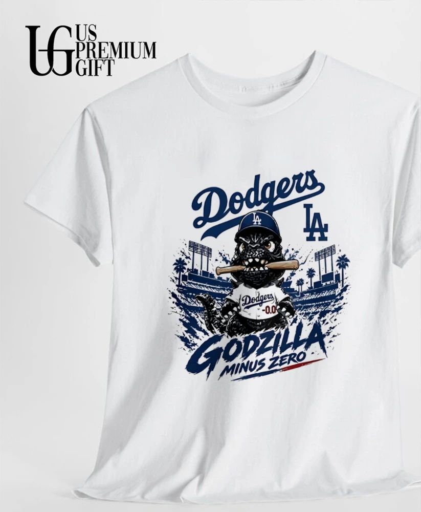Godzilla Minus One Crossover Los Angeles Dodgers baseball 2026 shirt