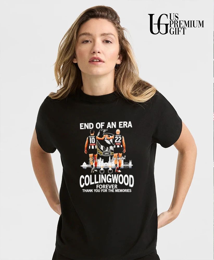 Scott Pendlebury and Steele Sidebottom Collingwood Forever End of an Era signature shirt