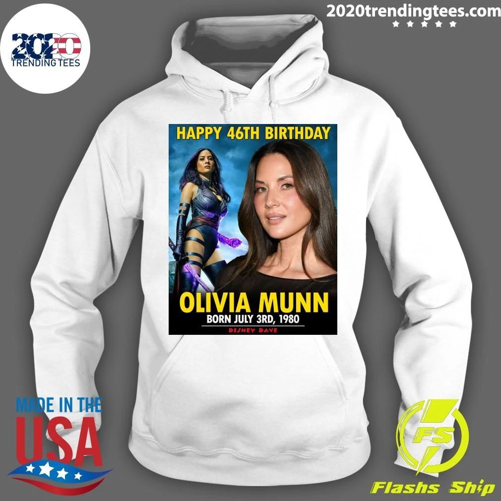 Happy 46th Birthday Olivia Munn Shirt